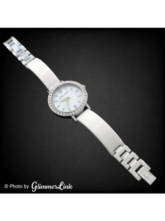 Anne Klein AK1443 White Ceramic Collection Clear Crystals Ladies Watch main image 8